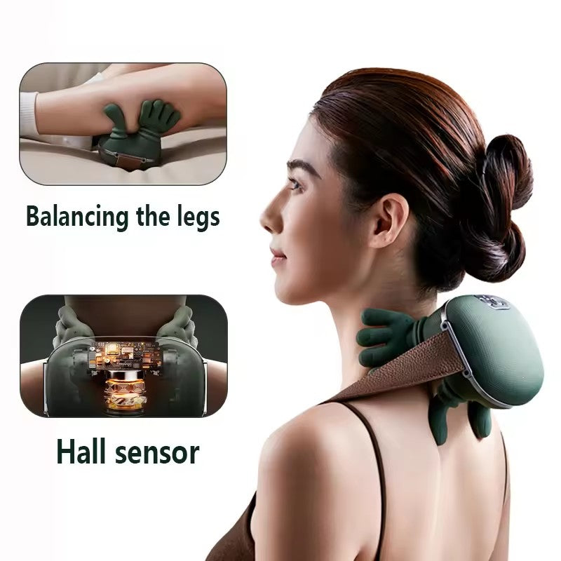 Portable, Bionic Heated Neck and Back Massager
