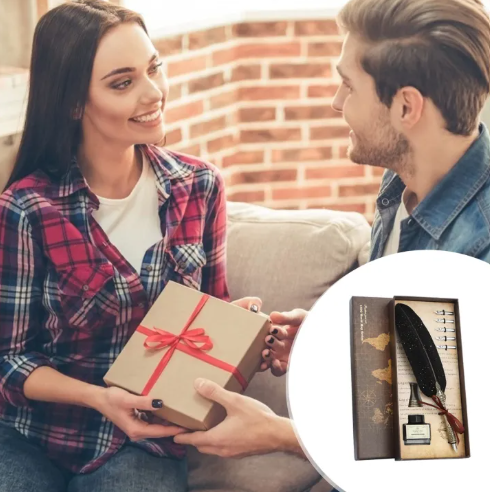 Calligraphy Feather Pen Set